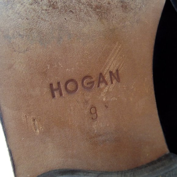 Hogan Multi Colored Block Suede Leather Knee High Zip Up  Riding Boots Sz 9 - Picture 9 of 16